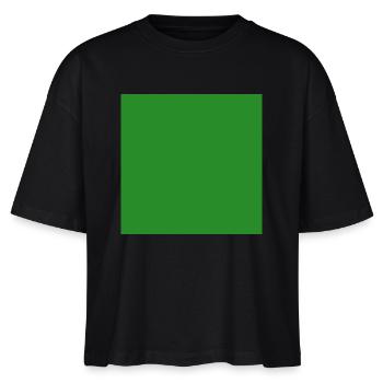 personnaliser le modèle de texture d’arrière-plan vert - T-shirt bio NOVA Stanley/Stella Femme - noir - Devant - Anna (173cm)