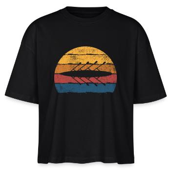 Rudern Ruderer Rudermannschaft - Stanley/Stella Frauen Boxy Bio-T-Shirt Nova - Schwarz - Vorne - Anna (173cm)