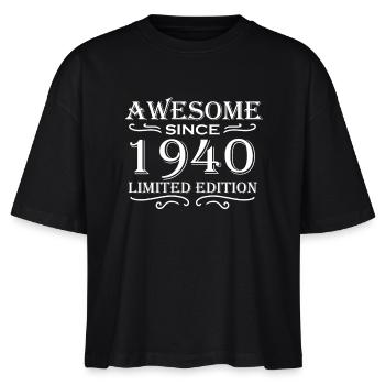 1940 - Stanley/Stella Nova Women’s Boxy Organic T-Shirt - black - Front - Anna (173cm)