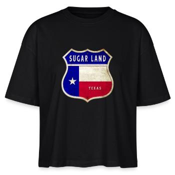 Motif du drapeau du Texas Sugar Land - T-shirt bio NOVA Stanley/Stella Femme - noir - Devant - Anna (173cm)
