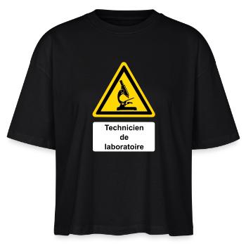 Technicien de laboratoire - T-shirt bio NOVA Stanley/Stella Femme - noir - Devant - Anna (173cm)