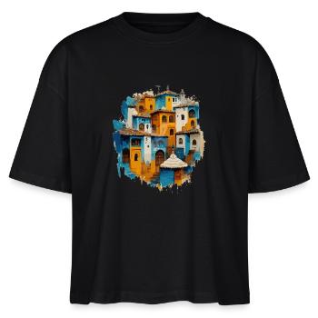 Altstadt Wunderschön - Stanley/Stella Frauen Boxy Bio-T-Shirt Nova - Schwarz - Vorne - Anna (173cm)