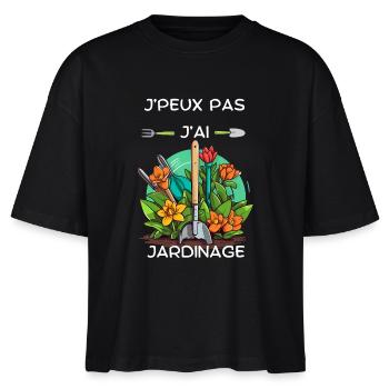 J'peux pas j'ai jardinage - T-shirt bio NOVA Stanley/Stella Femme - noir - Devant - Anna (173cm)