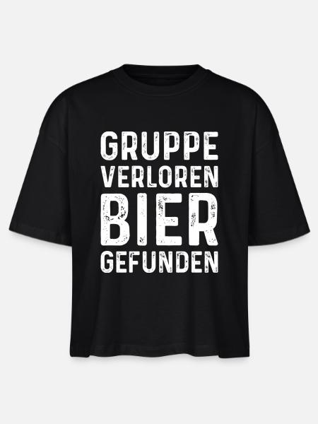 Festival Spruch Bier - Stanley/Stella Frauen Boxy Bio-T-Shirt Nova - Schwarz