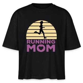 Running mom - T-shirt bio NOVA Stanley/Stella Femme - noir - Devant - Anna (173cm)
