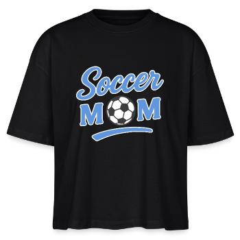 Soccer Mom - Stanley/Stella Frauen Boxy Bio-T-Shirt Nova - Schwarz - Vorne - Anna (173cm)