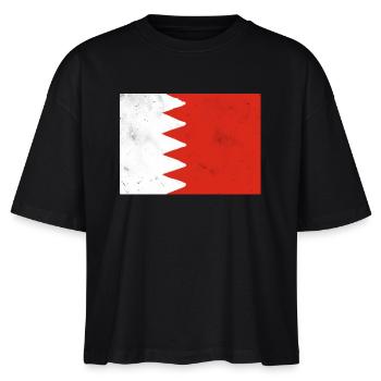 Flag of Bahrain - Stanley/Stella Nova Women’s Boxy Organic T-Shirt - black - Front - Anna (173cm)