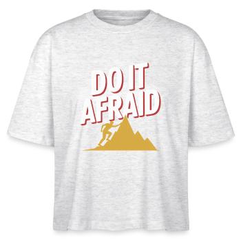 Fais-le Peur Courage Développement Motivation - T-shirt bio NOVA Stanley/Stella Femme - blanc chiné - Devant - Anna (173cm)