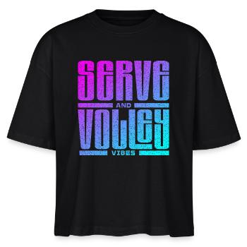 Tennis : service et volée - T-shirt bio NOVA Stanley/Stella Femme - noir - Devant - Anna (173cm)