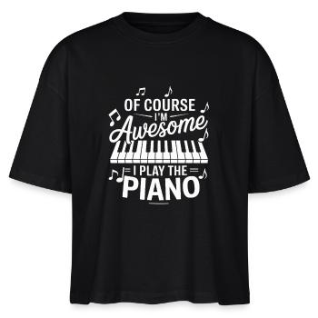 Bien sûr, je suis génial, je joue du piano Klavier - T-shirt bio NOVA Stanley/Stella Femme - noir - Devant - Anna (173cm)