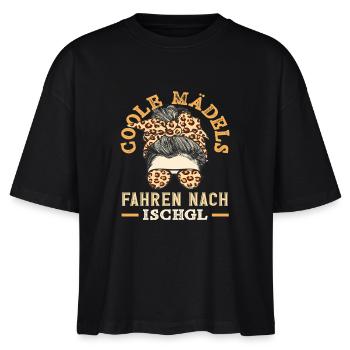 Coole Mädels Fahren Nach Après Ski Ischgl Alpen - Stanley/Stella Frauen Boxy Bio-T-Shirt Nova - Schwarz - Vorne - Anna (173cm)