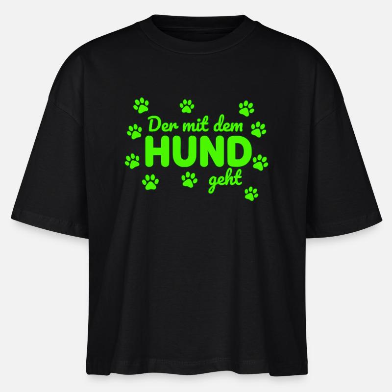 Celui avec le chien dit - T-shirt bio NOVA Stanley/Stella Femme - noir