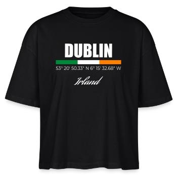 Dublin - Stanley/Stella Frauen Boxy Bio-T-Shirt Nova - Schwarz - Vorne - Anna (173cm)
