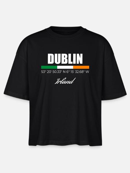 Dublin - Stanley/Stella Frauen Boxy Bio-T-Shirt Nova - Schwarz