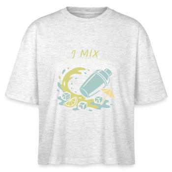 Shaker Steckt Fest Anfänger-mixologe - Stanley/Stella Frauen Boxy Bio-T-Shirt Nova - Weiß meliert - Vorne - Anna (173cm)