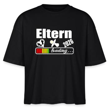 Eltern 2026 - Stanley/Stella Frauen Boxy Bio-T-Shirt Nova - Schwarz - Vorne - Anna (173cm)