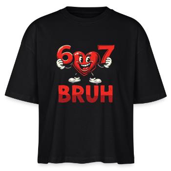 Conception du dessin animé Heart 67 Broth - T-shirt bio NOVA Stanley/Stella Femme - noir - Devant - Anna (173cm)