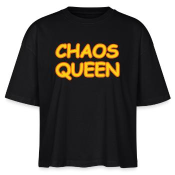 Chaos Queen - Stanley/Stella Nova Women’s Boxy Organic T-Shirt - black - Front - Anna (173cm)
