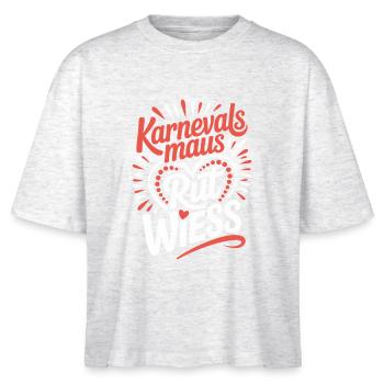 Carnival Mouse Rut Wiess Cologne Cologne Cologne Carnival Mouse - Stanley/Stella Nova Women’s Boxy Organic T-Shirt - heather white - Front - Anna (173cm)