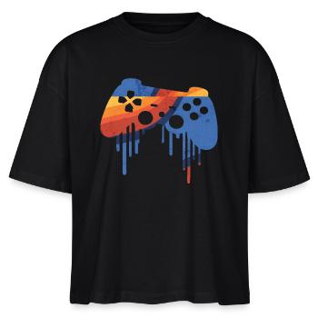 Gaming retro - Stanley/Stella Frauen Boxy Bio-T-Shirt Nova - Schwarz - Vorne - Anna (173cm)