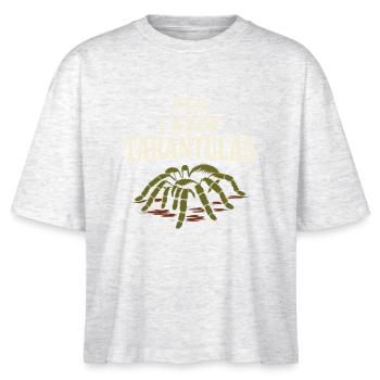 Tarantula Tarantula Holder Spider Owner - Stanley/Stella Nova Women’s Boxy Organic T-Shirt - heather white - Front - Anna (173cm)