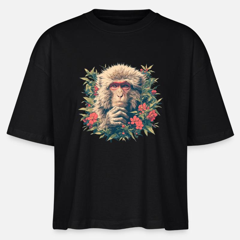 Makak Makak - Stanley/Stella Nova økologisk T-shirt med boxy-snit til damer - sort