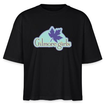 Gilmore Girls Logo  - Stanley/Stella Frauen Boxy Bio-T-Shirt Nova - Schwarz - Vorne - Anna (173cm)