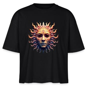 Masque de la Déesse du Soleil - T-shirt bio NOVA Stanley/Stella Femme - noir - Devant - Anna (173cm)