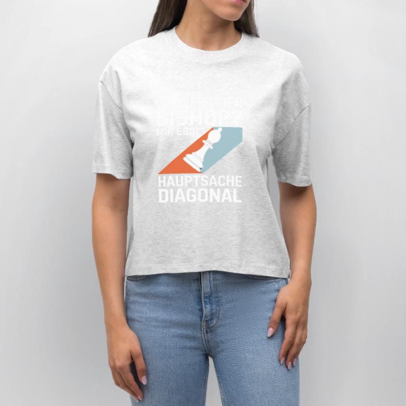 Läufer oder Bishop? Diagonal-Humor Stanley/Stella Frauen Boxy Bio-T-Shirt Nova
