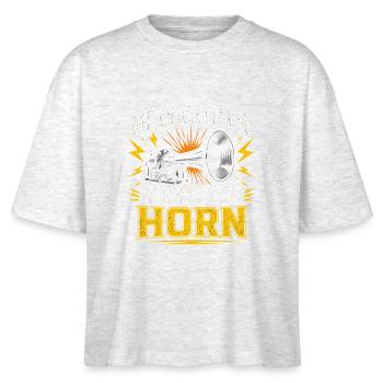 Cadeau drôle de chauffeur de camion professionnel - T-shirt bio NOVA Stanley/Stella Femme - blanc chiné - Devant - Anna (173cm)