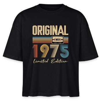 Anniversaire 50 Ans Original 1975 Cadeau Fête - T-shirt bio NOVA Stanley/Stella Femme - noir - Devant - Anna (173cm)