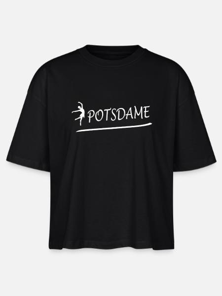 POTSDAME - Stanley/Stella Frauen Boxy Bio-T-Shirt Nova - Schwarz
