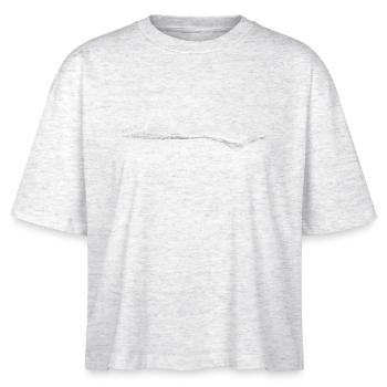 Digital Matterhorn - Stanley/Stella Nova Women’s Boxy Organic T-Shirt - heather white - Front - Anna (173cm)