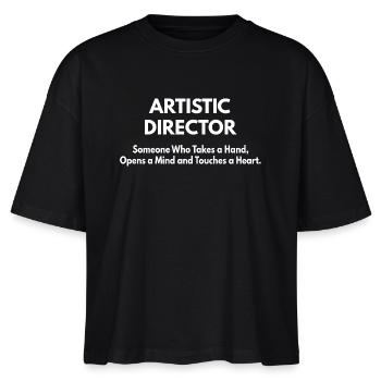Künstlerischer Leiter - Stanley/Stella Frauen Boxy Bio-T-Shirt Nova - Schwarz - Vorne - Anna (173cm)