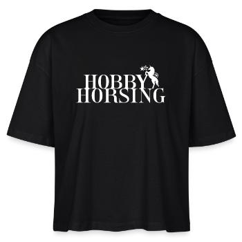 Hobby Horsing Hobbyhorse Zubehör Steckenpferde - Stanley/Stella Frauen Boxy Bio-T-Shirt Nova - Schwarz - Vorne - Anna (173cm)