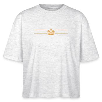 Carpenter craft carpenter guild sign - Stanley/Stella Nova Women’s Boxy Organic T-Shirt - heather white - Front - Anna (173cm)