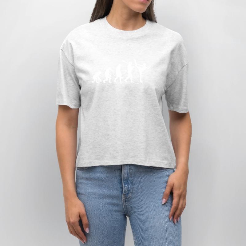 Entwicklung des Mannes, Eiskunstlauf-Mädchen, Eislauf-Mädchen Stanley/Stella Frauen Boxy Bio-T-Shirt Nova