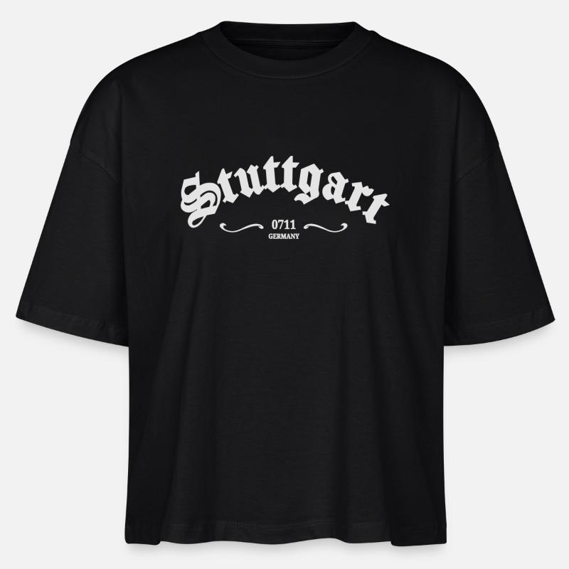 Stuttgart 0711 - Stanley/Stella Nova Women’s Boxy Organic T-Shirt - black