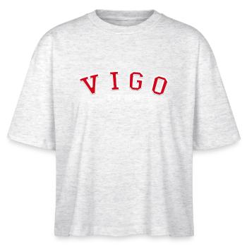 Vigo gegründet 2006 - Stanley/Stella Frauen Boxy Bio-T-Shirt Nova - Weiß meliert - Vorne - Anna (173cm)