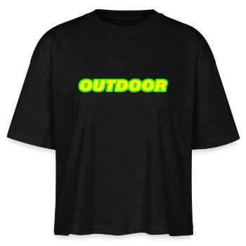 Outdoor - Stanley/Stella Nova Women’s Boxy Organic T-Shirt - black - Front - Anna (173cm)