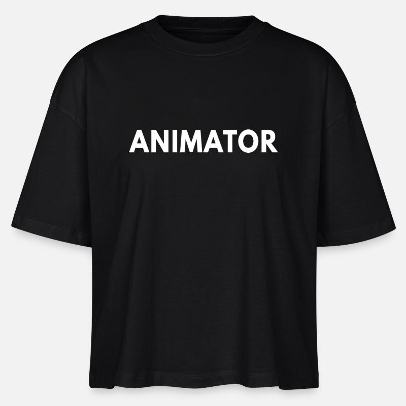 Animator - Stanley/Stella Frauen Boxy Bio-T-Shirt Nova - Schwarz