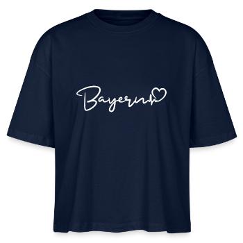 Bavaria Heartbeat - Stanley/Stella Nova Women’s Boxy Organic T-Shirt - navy - Front - Anna (173cm)