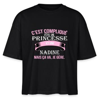 Nadine - T-shirt bio NOVA Stanley/Stella Femme - noir - Devant - Anna (173cm)