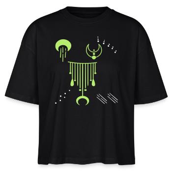 Ornements Fantaisie - T-shirt bio NOVA Stanley/Stella Femme - noir - Devant - Anna (173cm)