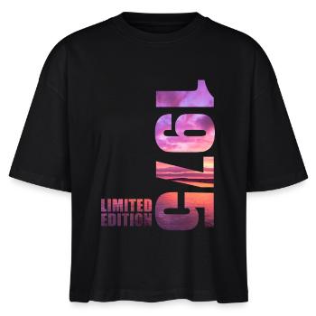1975 Limited Edition - Stanley/Stella Frauen Boxy Bio-T-Shirt Nova - Schwarz - Vorne - Anna (173cm)