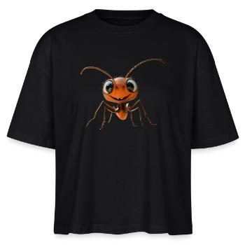 fourmi fourmi de forêt fourmi de feu insecte fourmis mignonnes - T-shirt bio NOVA Stanley/Stella Femme - noir - Devant - Anna (173cm)