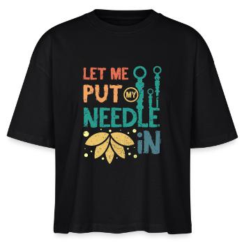 Laissez-moi mettre mon aiguille en acupuncture - T-shirt bio NOVA Stanley/Stella Femme - noir - Devant - Anna (173cm)