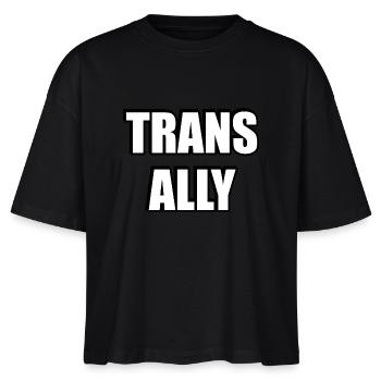 Trans Ally - Stanley/Stella Nova Women’s Boxy Organic T-Shirt - black - Front - Anna (173cm)