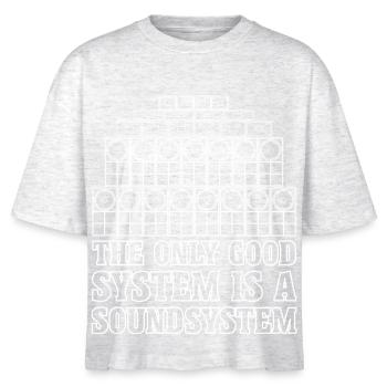 Soundsystem Jungle Reggae Bass - Stanley/Stella Frauen Boxy Bio-T-Shirt Nova - Weiß meliert - Vorne - Anna (173cm)