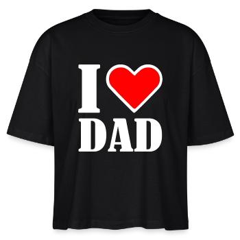 I love dad - T-shirt bio NOVA Stanley/Stella Femme - noir - Devant - Anna (173cm)